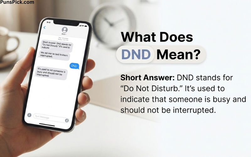 What Does DND Mean