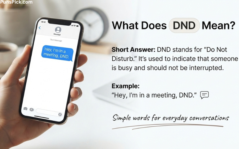 What Does DND Mean